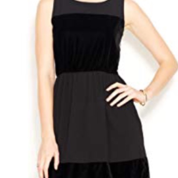 black velvet a line dress